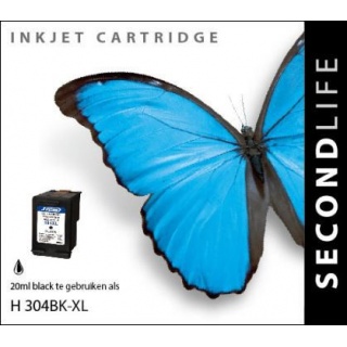 SecondLife HP 304 XL inkt cartridge zwart