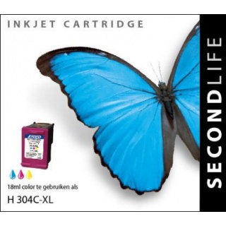 SecondLife HP 304 XL inkt cartridge kleur