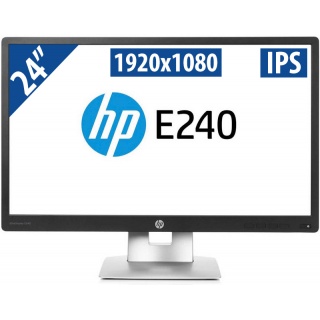 HP EliteDisplay E240 24 inch IPS monitor 1920x1080 Full HD